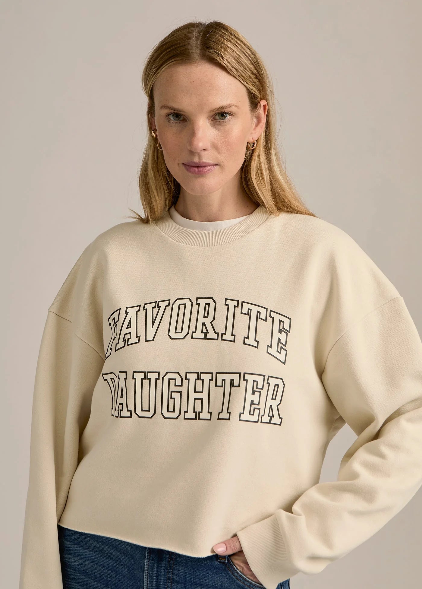 The Cropped Collegiate Sweatshirt