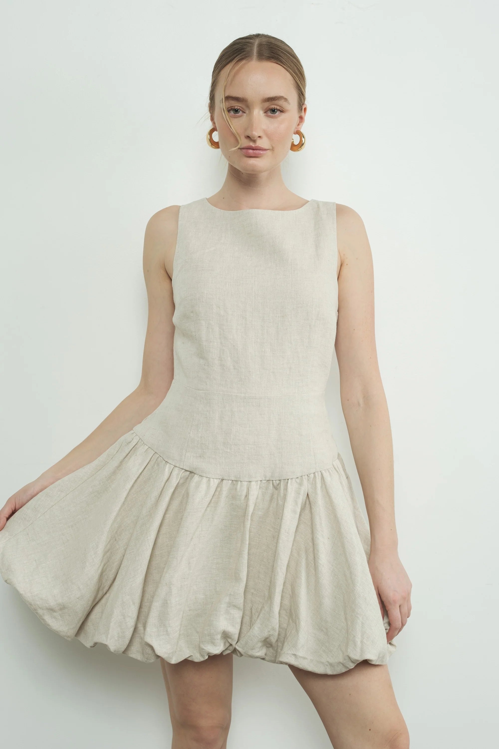 Linen Bubble Dress