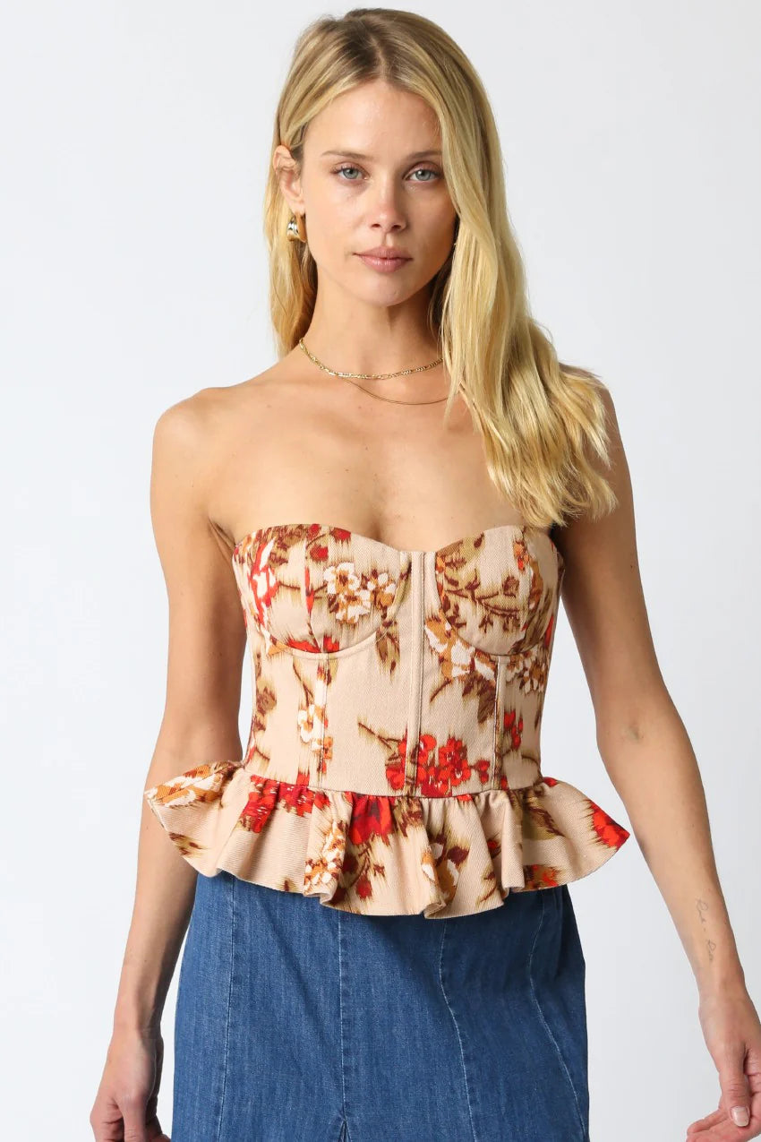 Marta Floral Tube Top