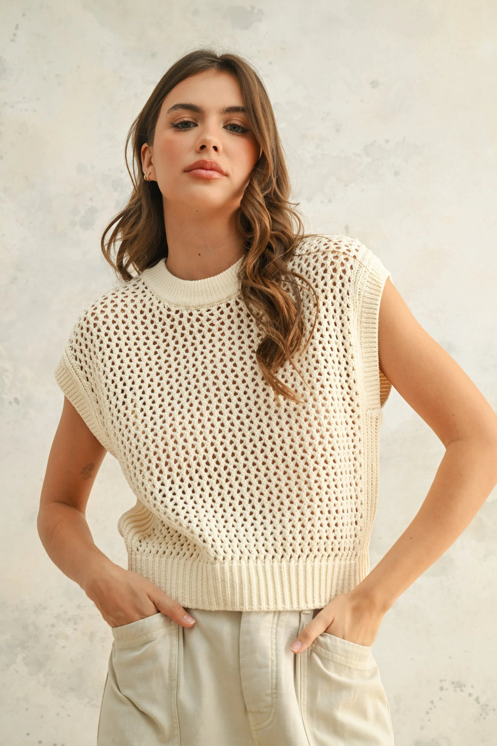 Crochet Knitted Top