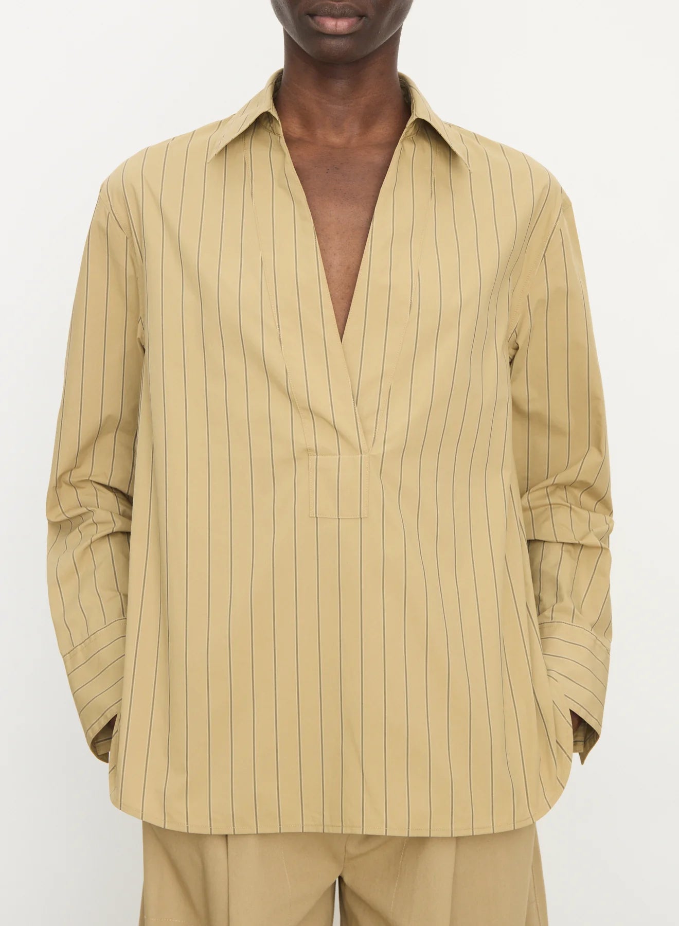 Relaxed Popover Long Sleeve