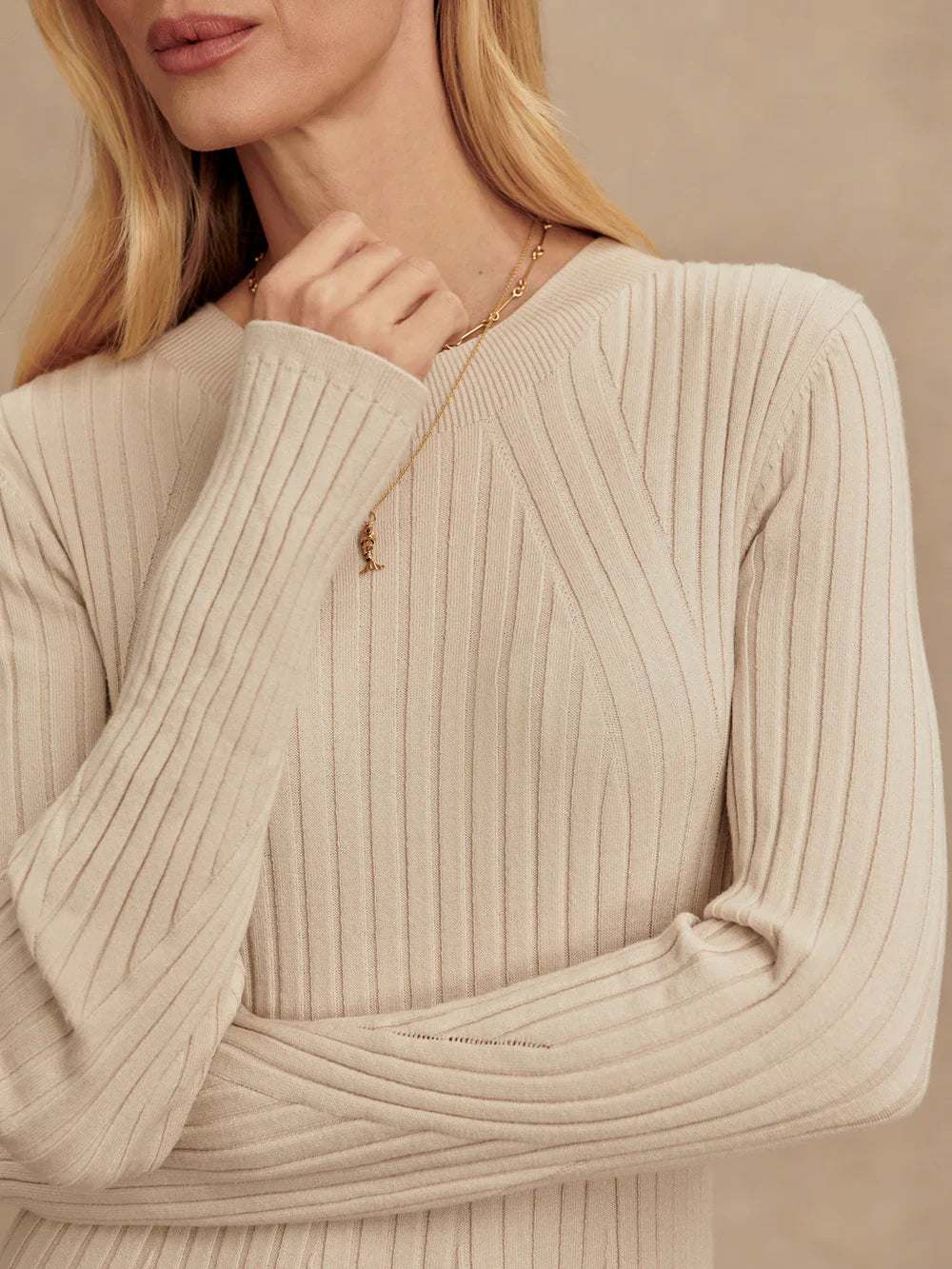 Axel Rib Knit Midi Dress