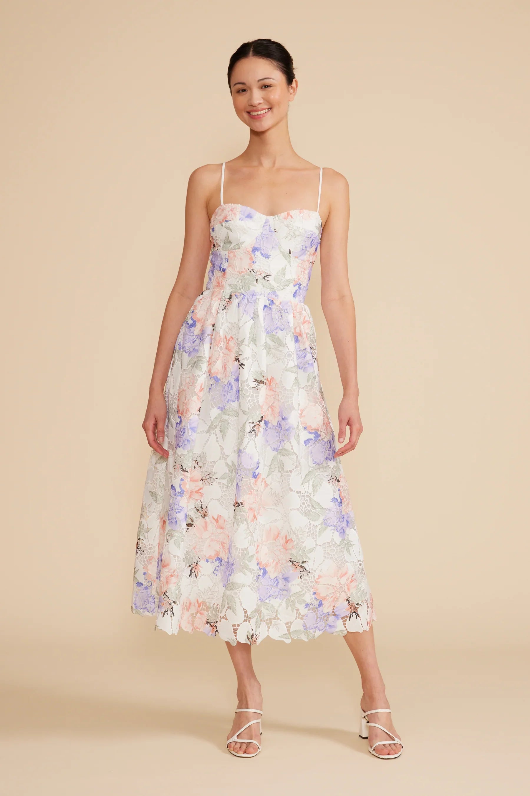 Edda Lace Midi Dress