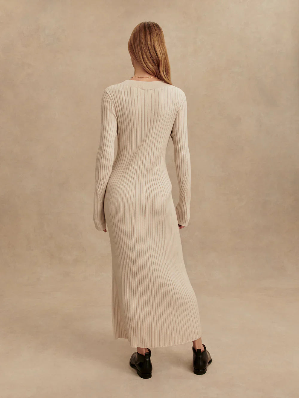 Axel Rib Knit Midi Dress