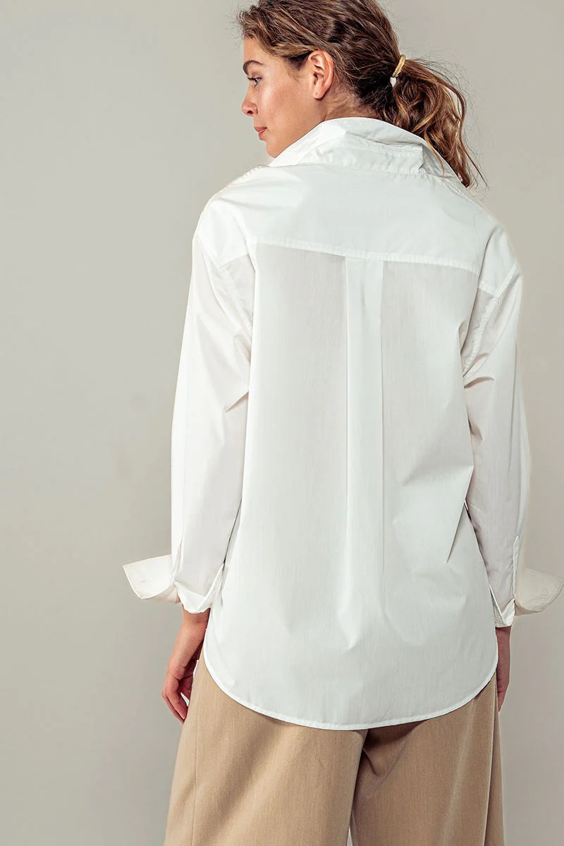 Twill Tape Oversized Buttondown