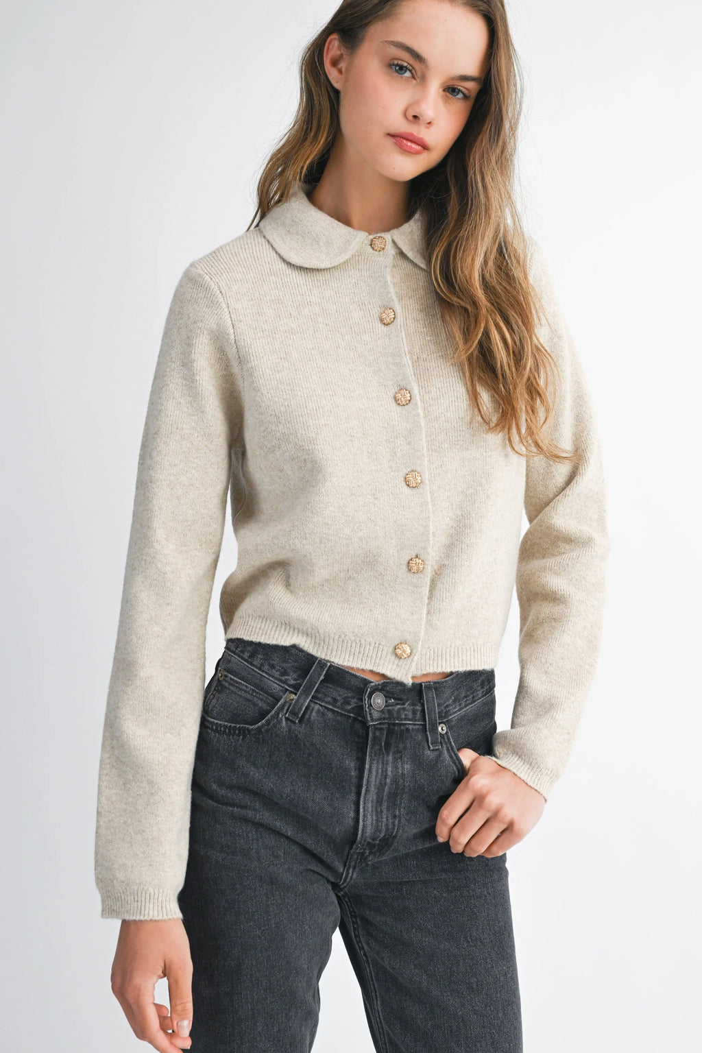 Peter Pan Collar Cardigan