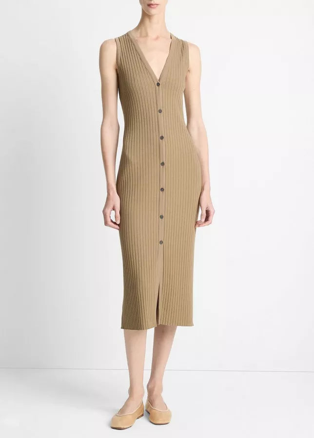 Rib Sleeveless Dress