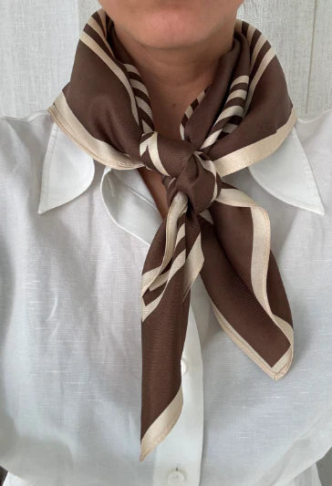 Striped Silk Scarf
