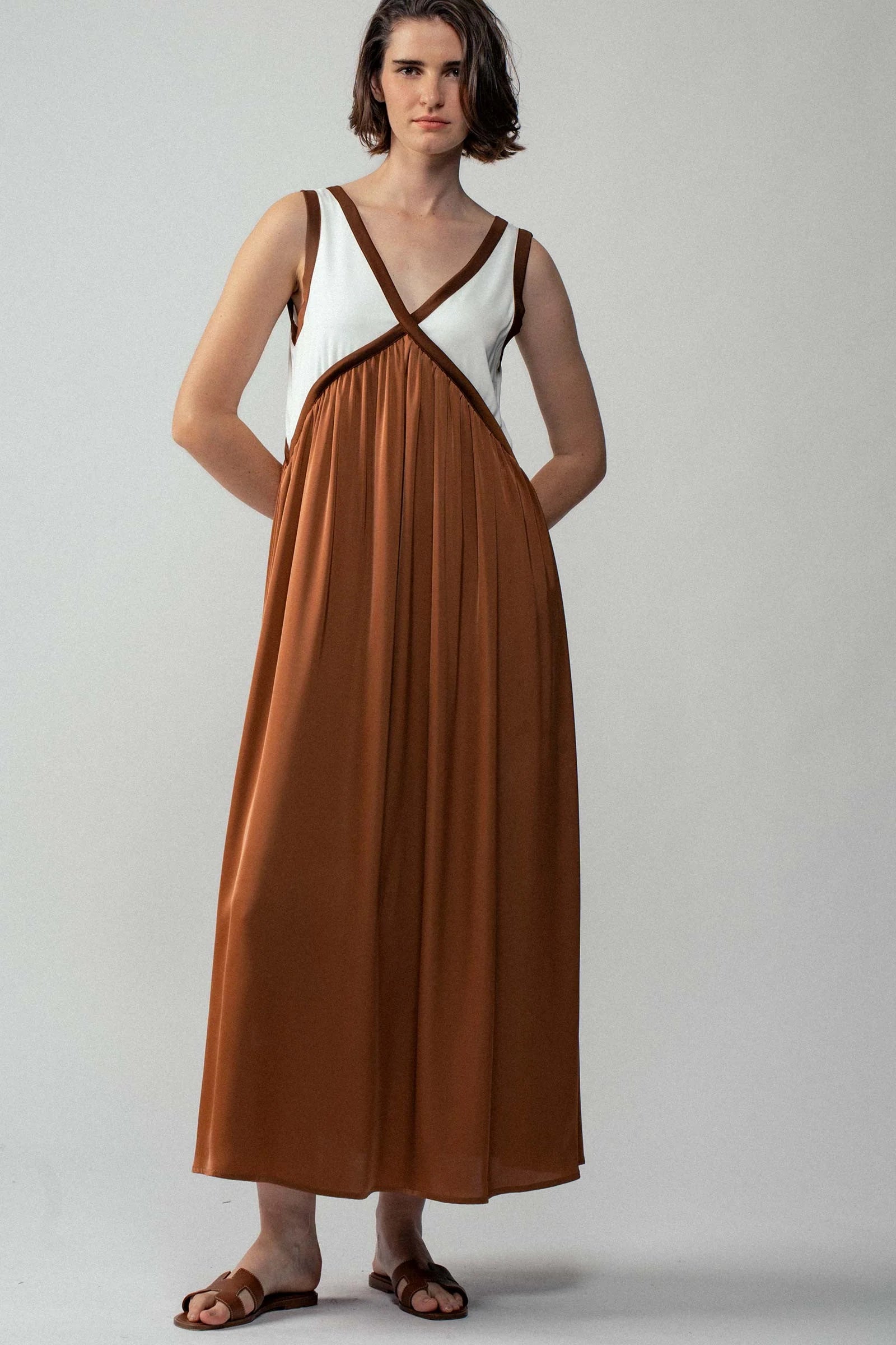Boho Colorblock Maxi Dress