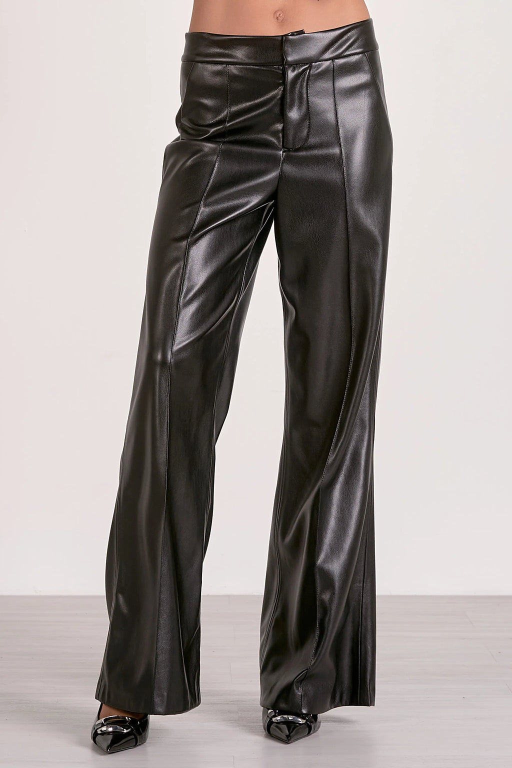 High Waisted Vegan Leather Pant