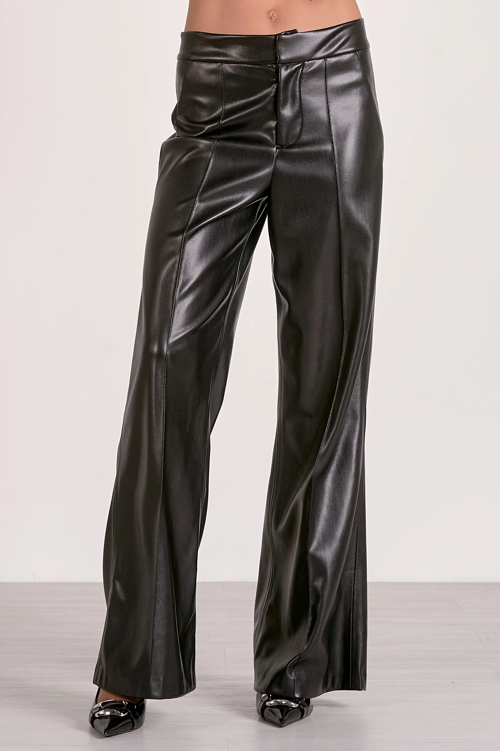 High Waisted Vegan Leather Pant