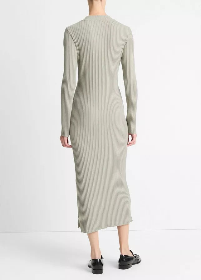 Rib Crew Neck Dress