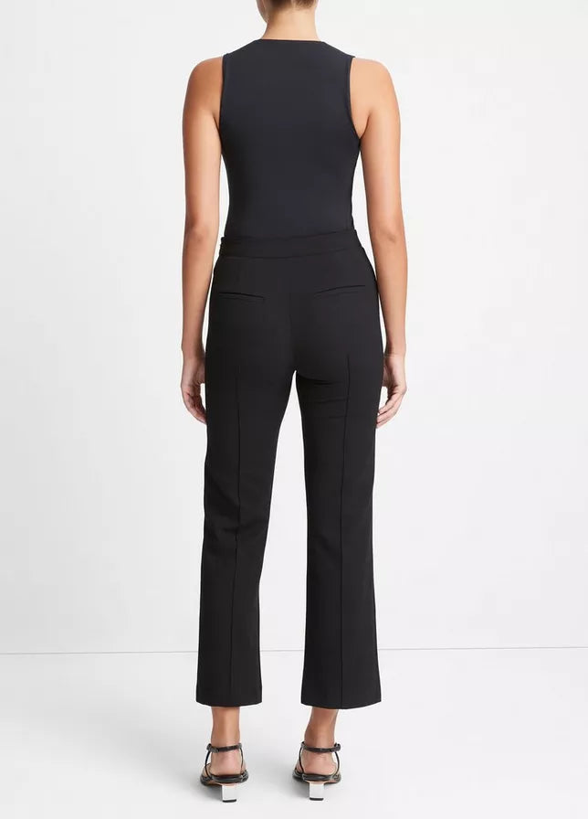 Mid Rise Pintuck Flare Pant