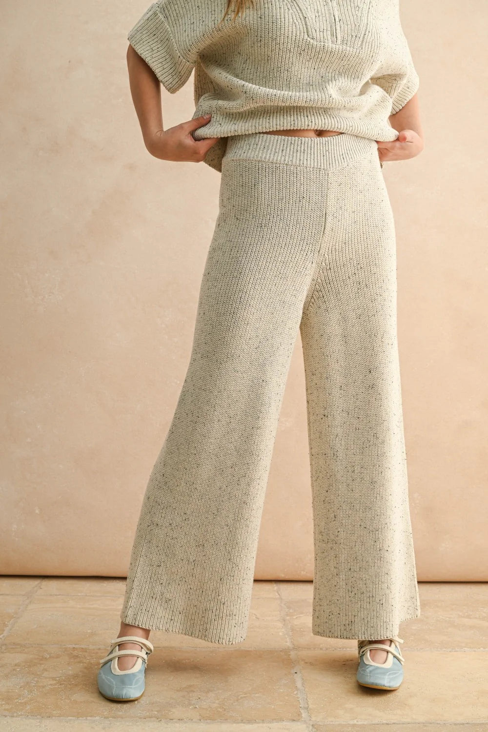 Salt And Pepper Knitted Pant