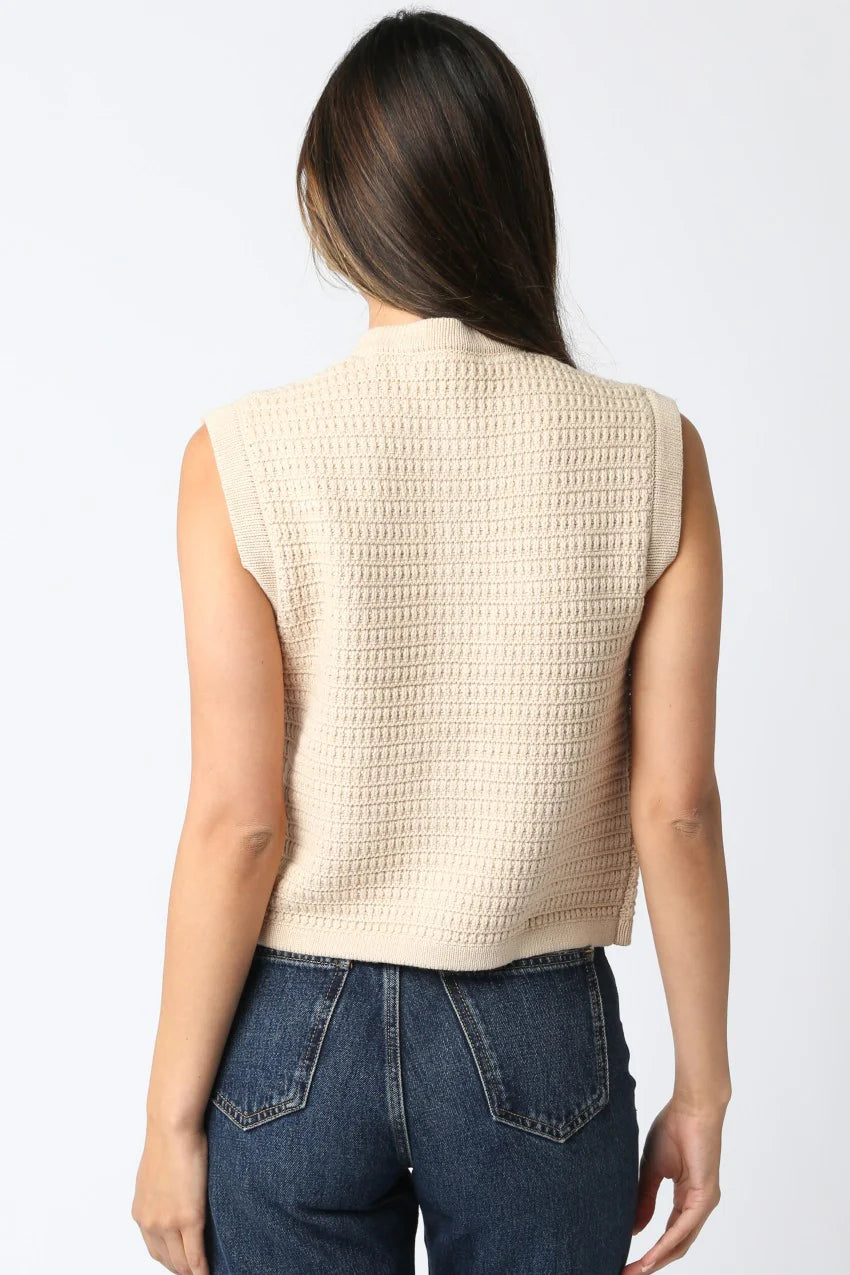 Selena Button Knit Top