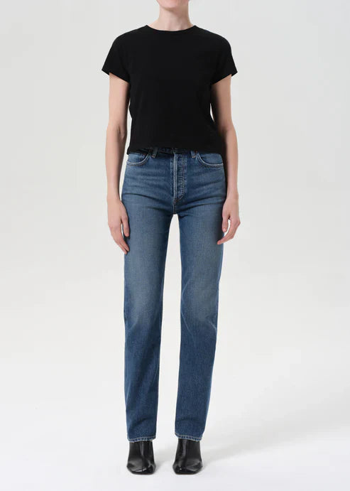 90's Pinch Waist Long Straight