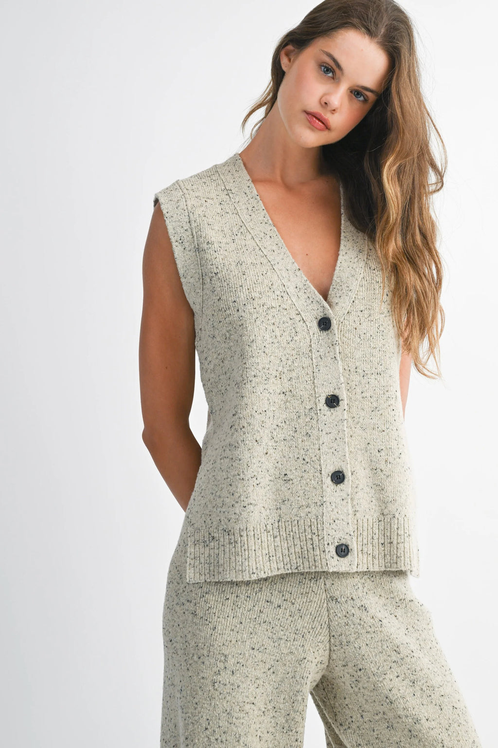 Relaxed Fit Knit Vest