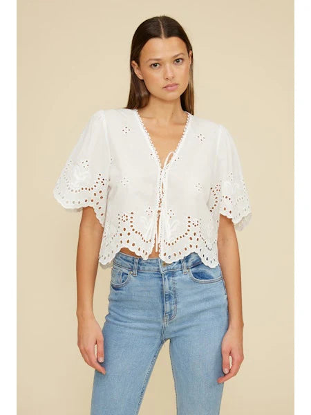 Loray Eyelet Top