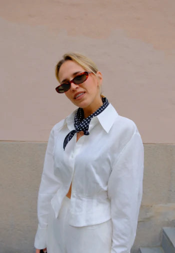 Cotton Polka Dot Scarf