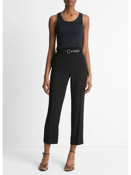 Mid Rise Tapered Pull On Pant