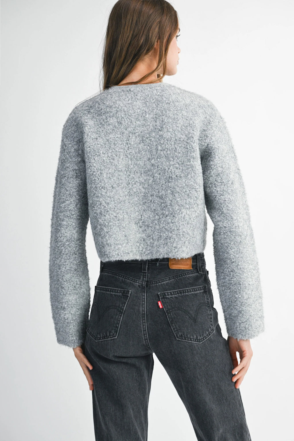 Textured Knit Cardigan Jacket